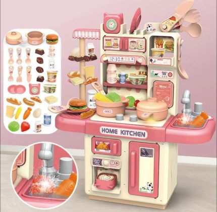 33 pcs Kitchen Set Toys, Water Steam Spray , Water Up-Down.