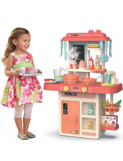 42pcs Modern Kitchen Set Toys , Water Steam Spray , Water Updown , Light & Sound Or More Funtion..