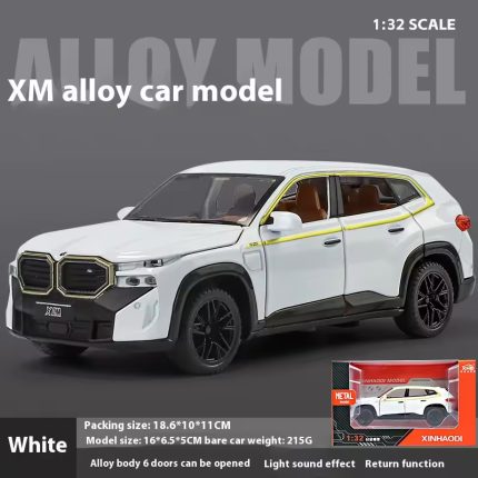 1:32 BMW Xm Die Cast Model Car , With Box , All Part Openable , Light music & Engine Sound , Pull Back Fiction.